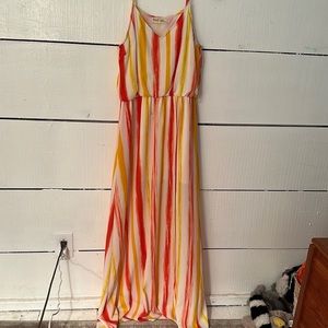 Orange Yellow Romper with train